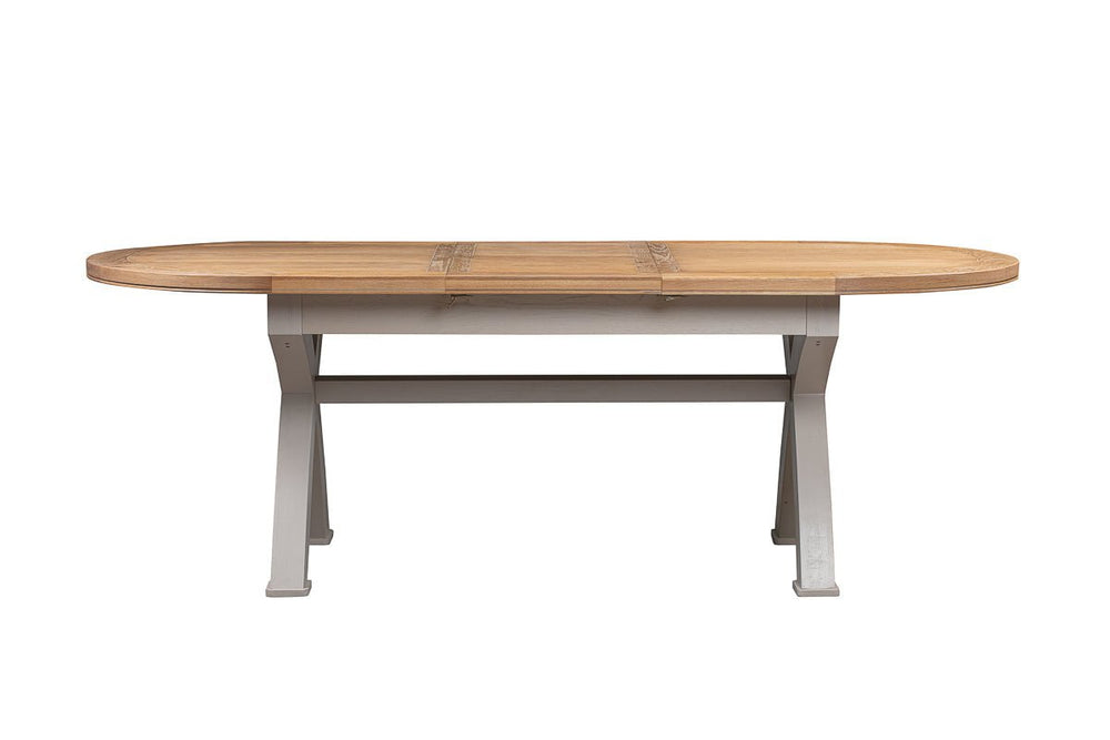 Your Home Style Dining Table Chatterton Painted 180/230 Oval Cross Leg Extending Dining Table