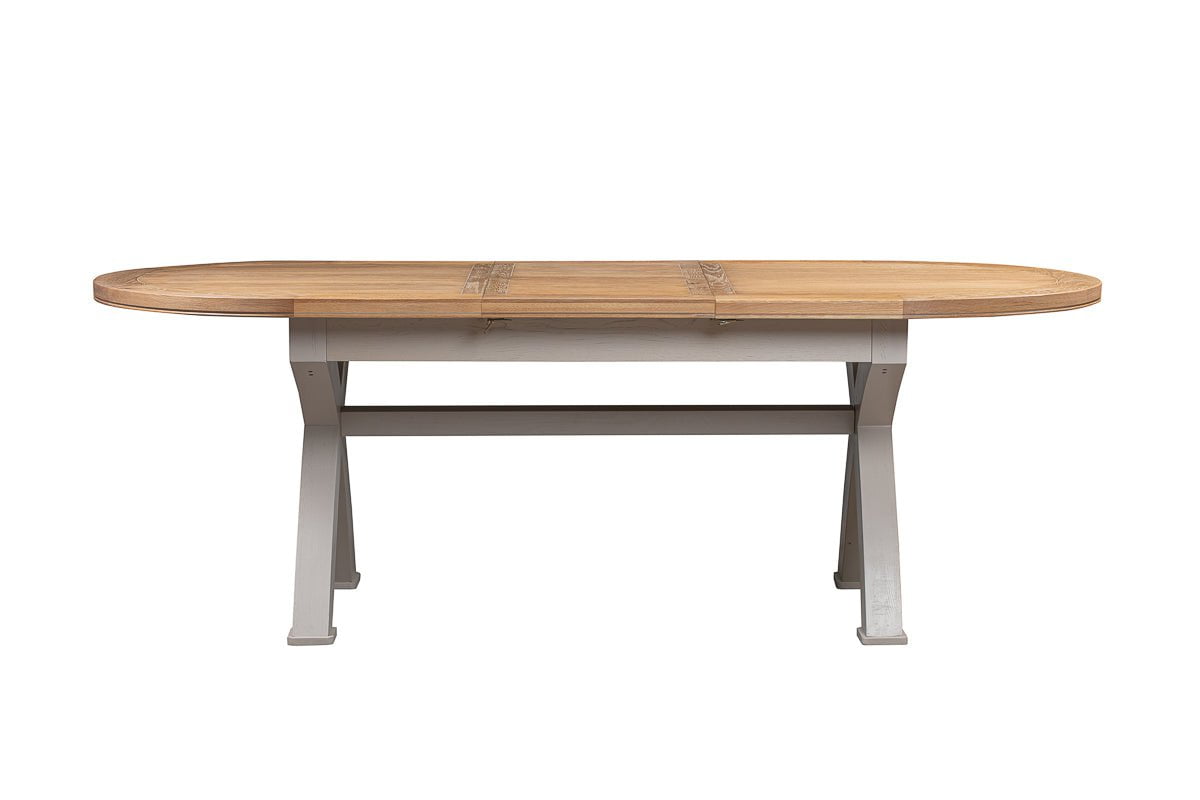 Your Home Style Dining Table Chatterton Painted 180/230 Oval Cross Leg Extending Dining Table