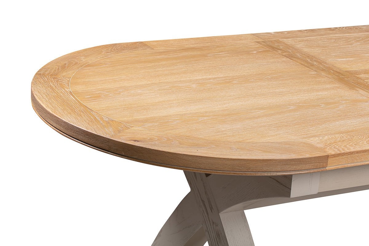 Your Home Style Dining Table Chatterton Painted 180/230 Oval Cross Leg Extending Dining Table