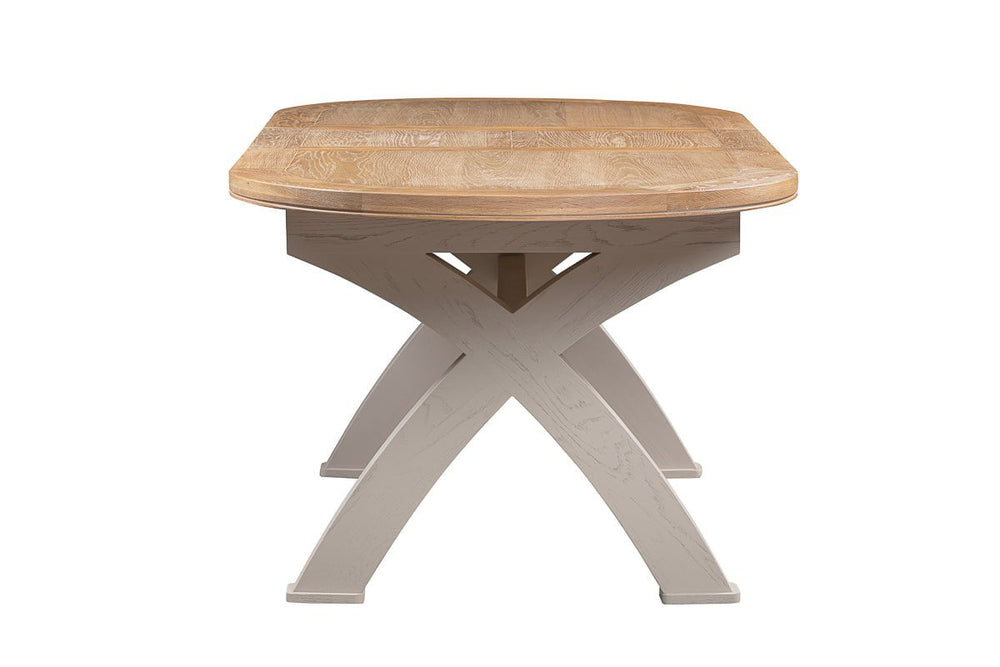 Your Home Style Dining Table Chatterton Painted 180/230 Oval Cross Leg Extending Dining Table
