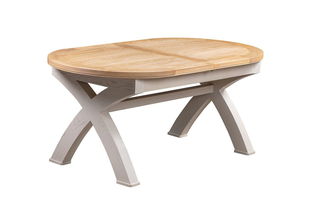 Your Home Style Dining Table Chatterton Painted 180/230 Oval Cross Leg Extending Dining Table