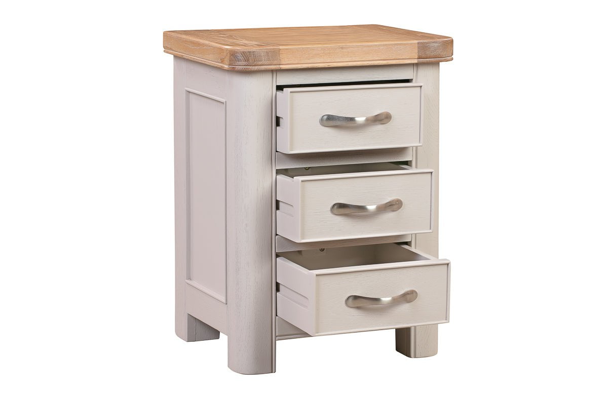 Your Home Style Bedside Chatterton Painted Bedside with 3 Drawers