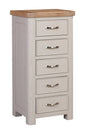 Your Home Style Chest of Drawers Chatterton Painted Tall Chest with 5 Drawers
