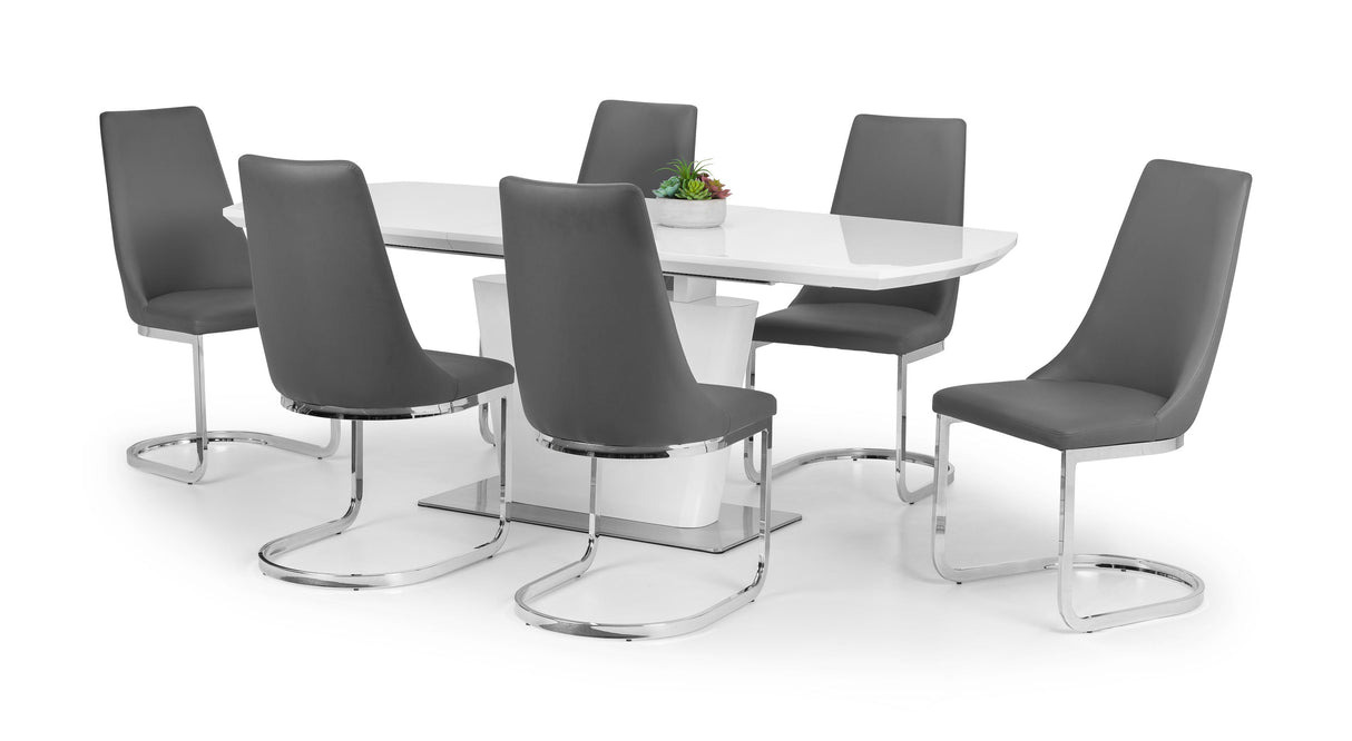 Julian Bowen Dining Chairs Como Cantilever Dining Chairs - Sold in pairs