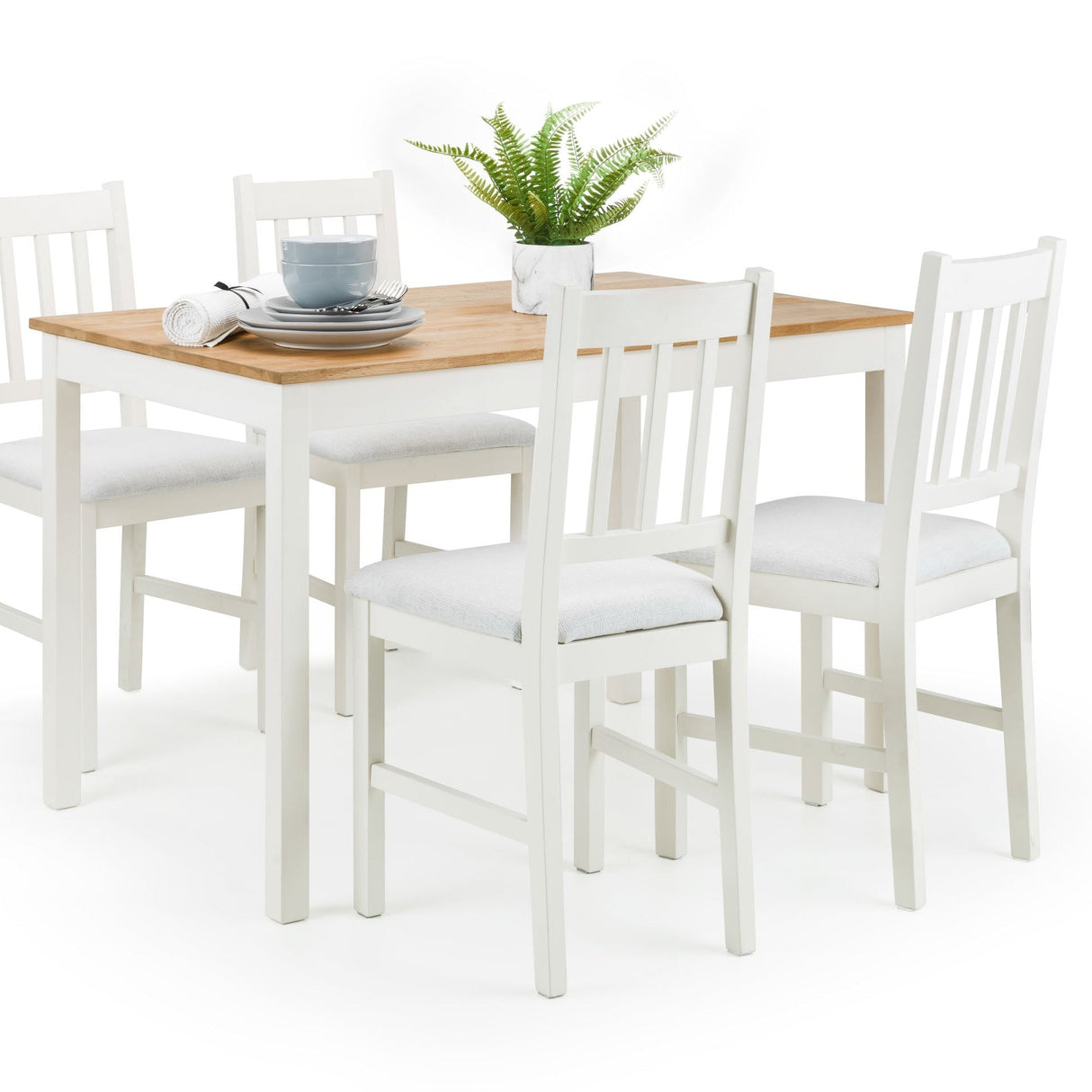 Julian Bowen Dining Chairs Coxmoor Dining Chairs - Ivory - Sold in pairs