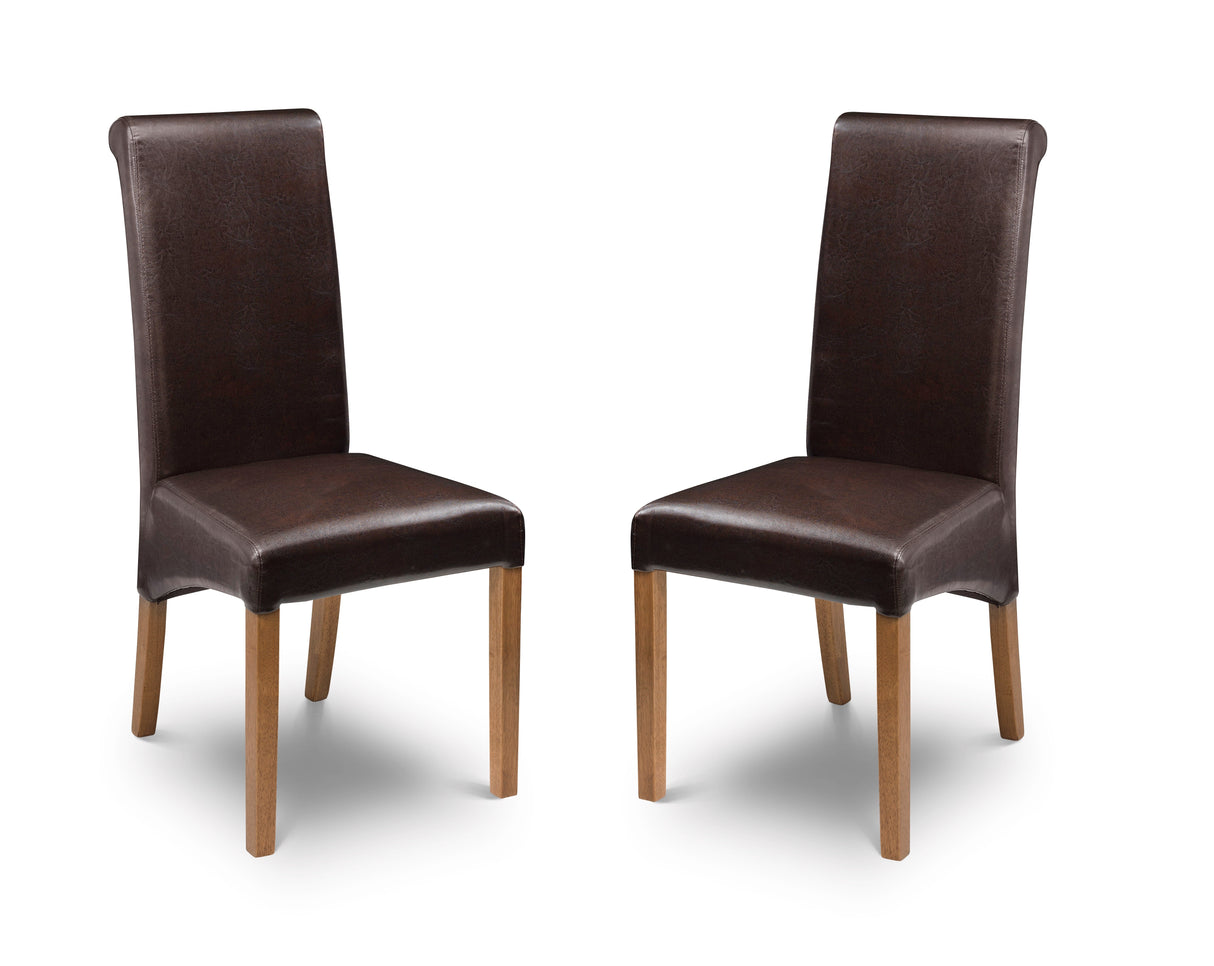 Julian Bowen Dining Chairs Cuba Chairs - Sold in pairs
