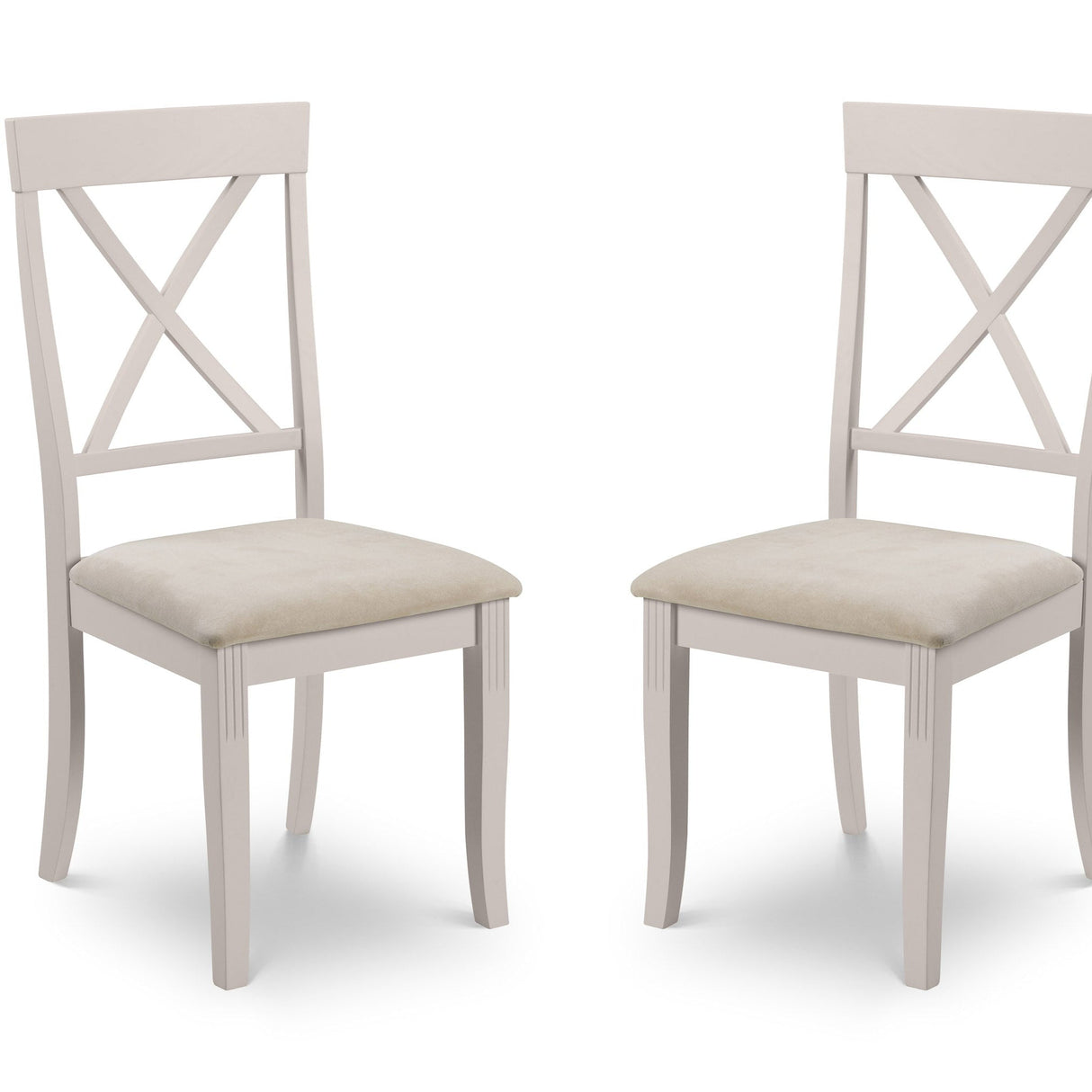 Julian Bowen Dining Chairs Davenport Elephant Grey Dining Chairs - Sold in pairs