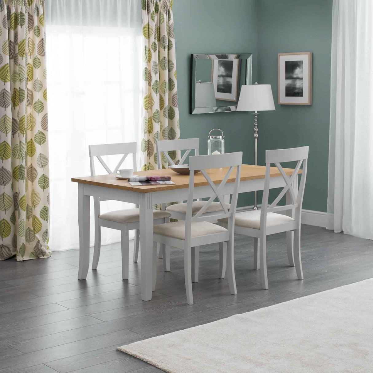 Julian Bowen Dining Chairs Davenport Elephant Grey Dining Chairs - Sold in pairs