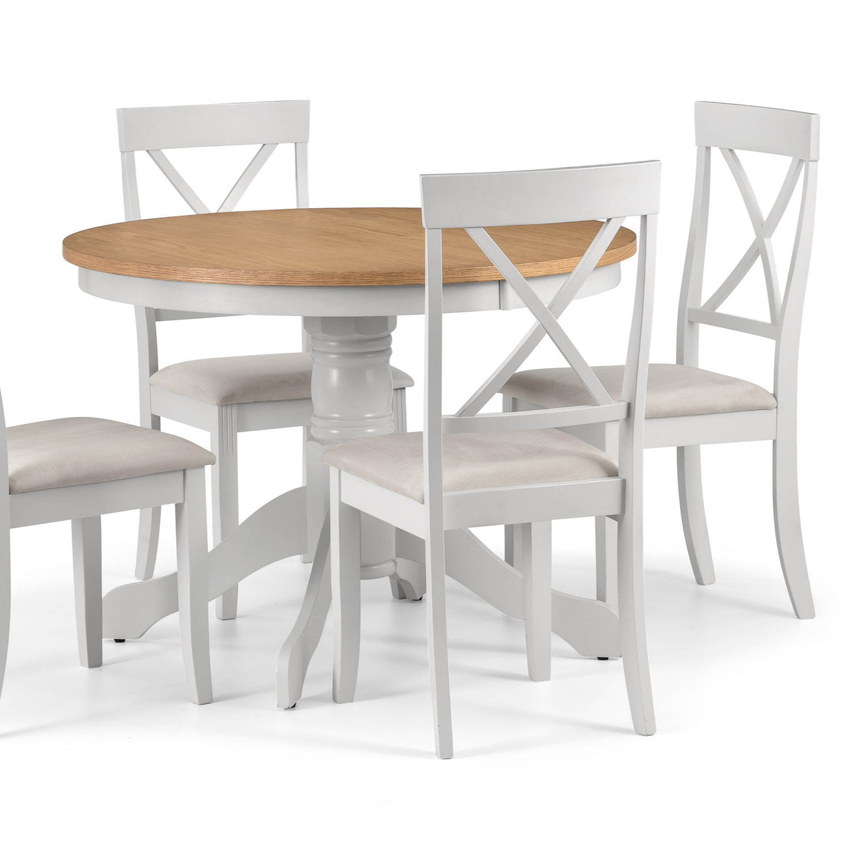 Julian Bowen Dining Chairs Davenport Elephant Grey Dining Chairs - Sold in pairs