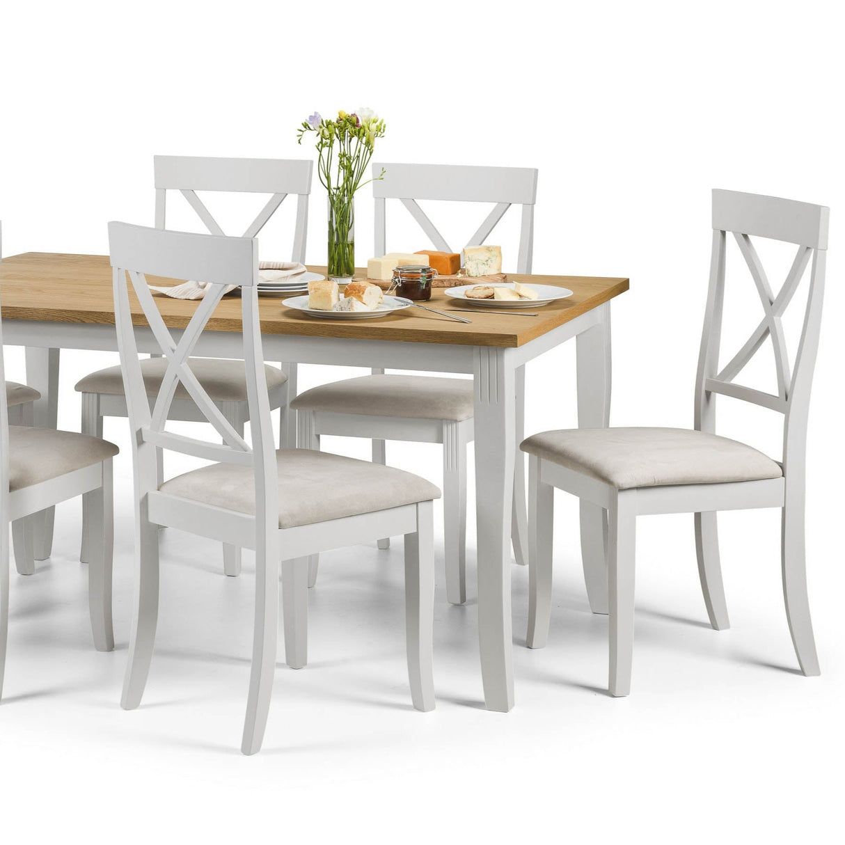 Julian Bowen Dining Chairs Davenport Elephant Grey Dining Chairs - Sold in pairs