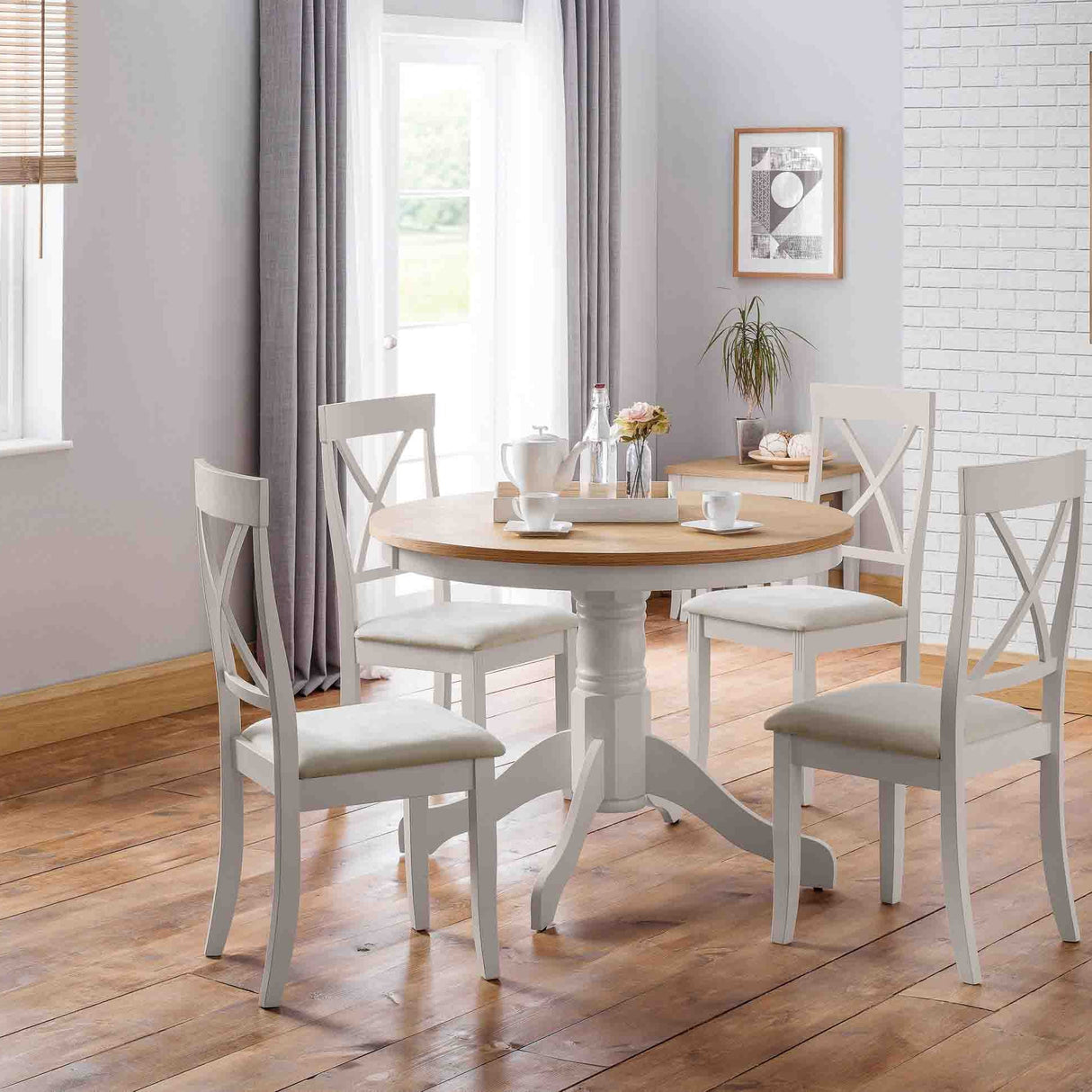 Julian Bowen Dining Chairs Davenport Elephant Grey Dining Chairs - Sold in pairs