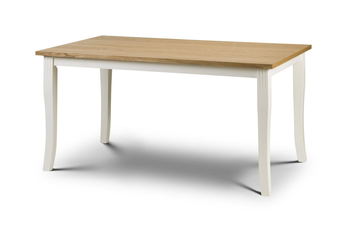 Julian Bowen Dining Tables Davenport Oak/White Dining Table