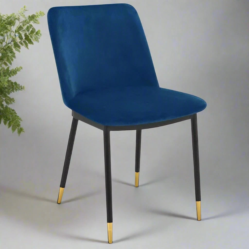 Julian Bowen Dining Chairs Delaunay Dining Chairs - Blue - Sold in pairs