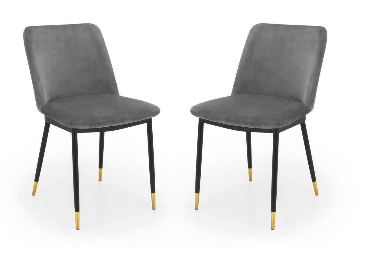Julian Bowen Dining Chairs Delaunay Dining Chairs - Grey - Sold in pairs