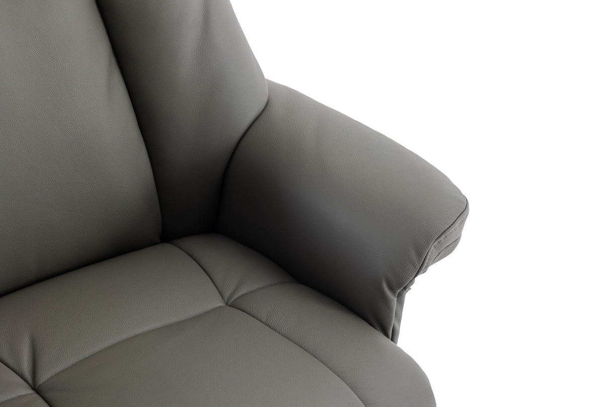 GFA Reclining Chair Denver Manual Recliner Swivel Chair and Foot Stool