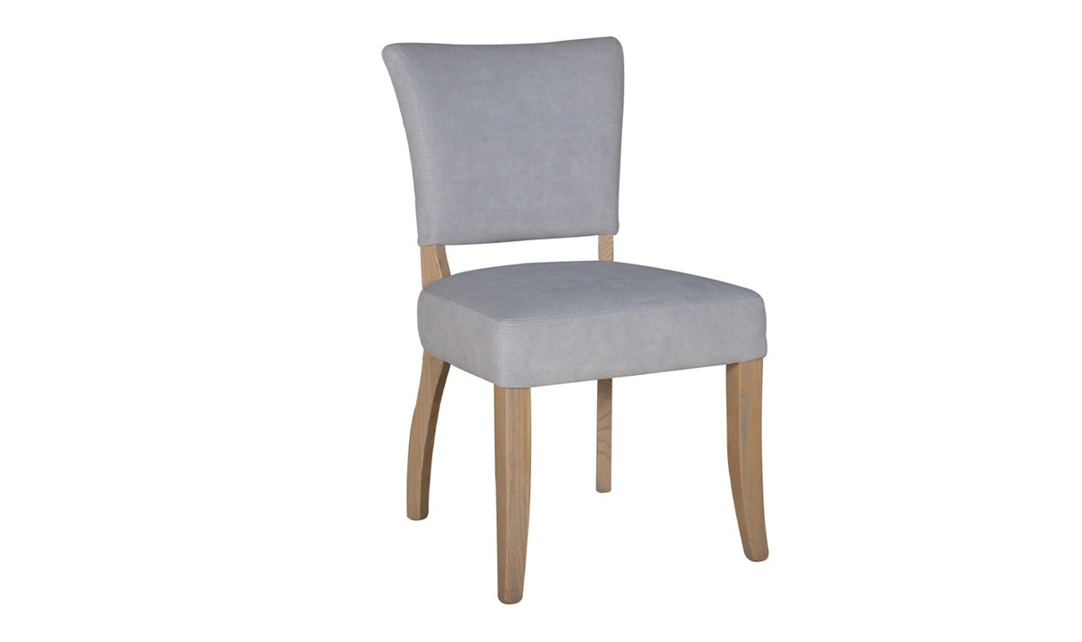 Vida Living Dining Chair Light Grey Duke Plush Dining Chair