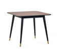 Julian Bowen Dining Tables Findlay Square Dining Table - Walnut & Black
