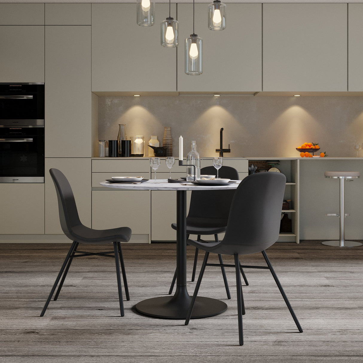 HND Dining Chair Flavia Dining Chair Teal Velvet