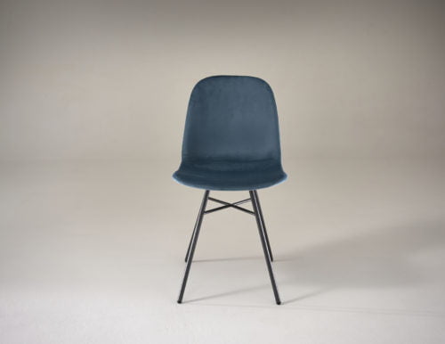 HND Dining Chair Meteor Grey Flavia Dining Chair Teal Velvet