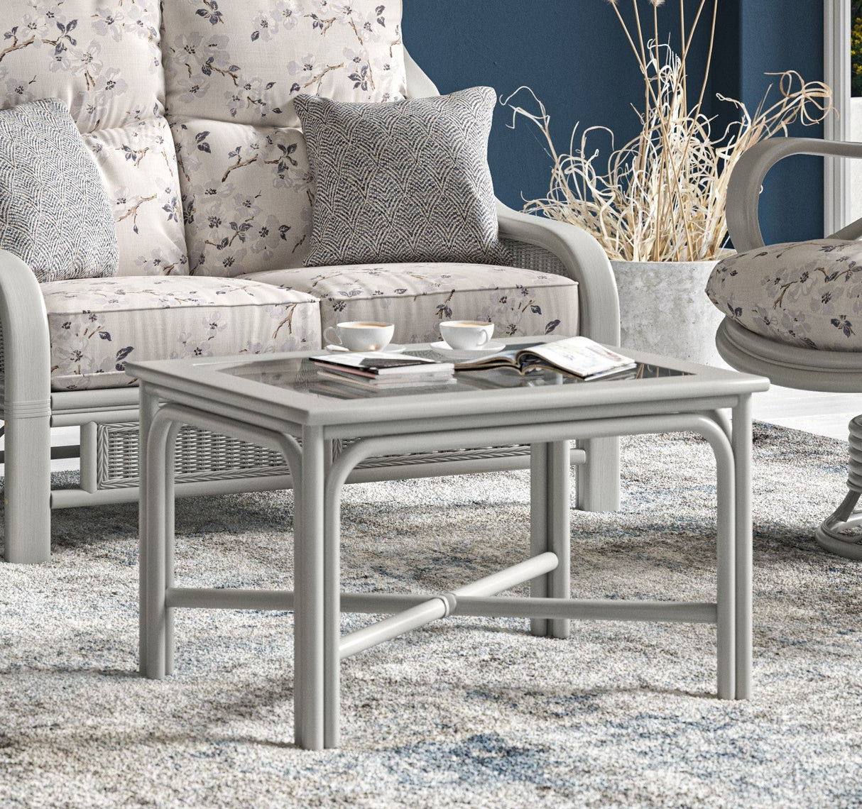 Daro Foot Stool Foot Stool Heathfield Grey Conservatory