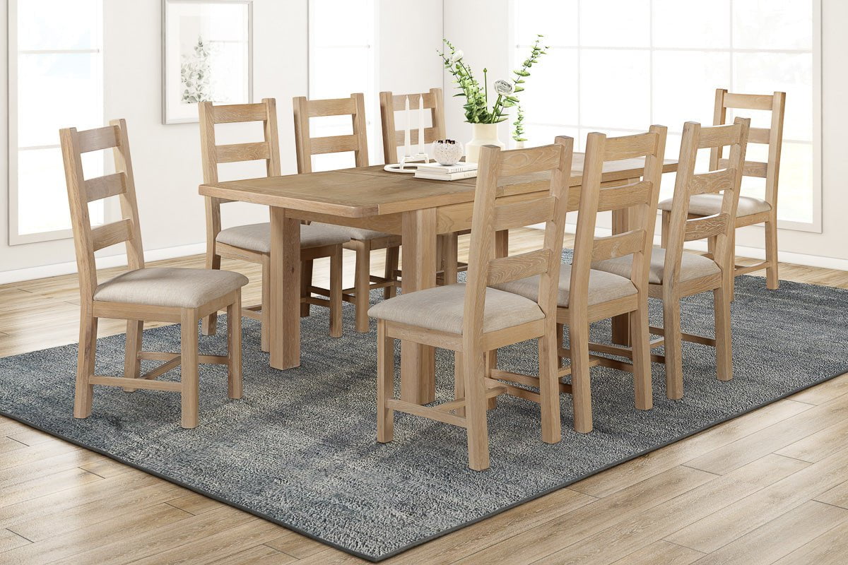 Your Home Style Dining Table Foxley Oak 140/200 Butterfly Extending Dining Table