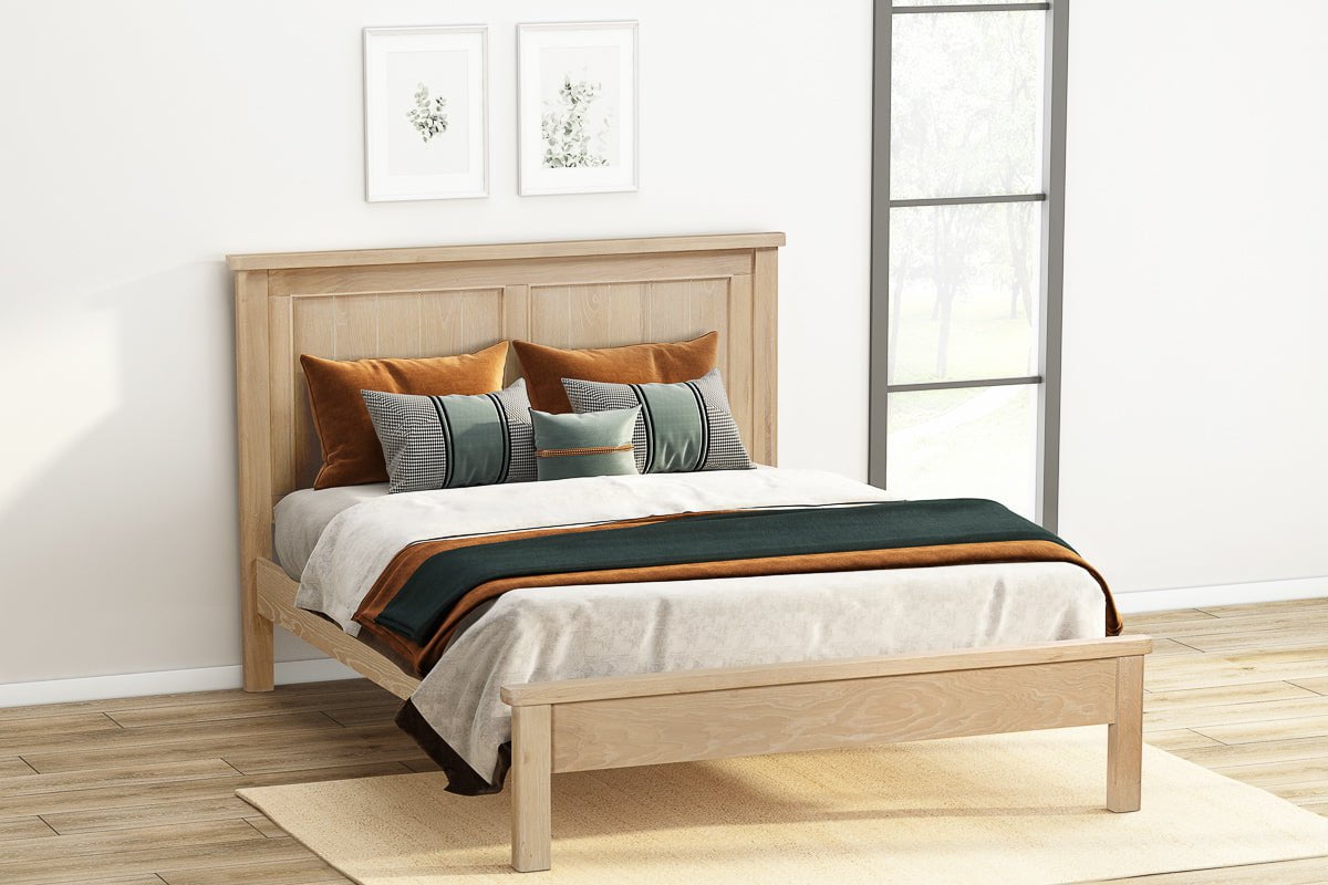 Your Home Style Bed Foxley Oak 150cm Kingsize Bed