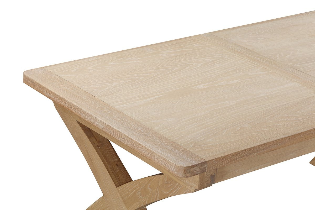 Your Home Style Dining Table Foxley Oak 180/240 Cross leg Extending Dining Table