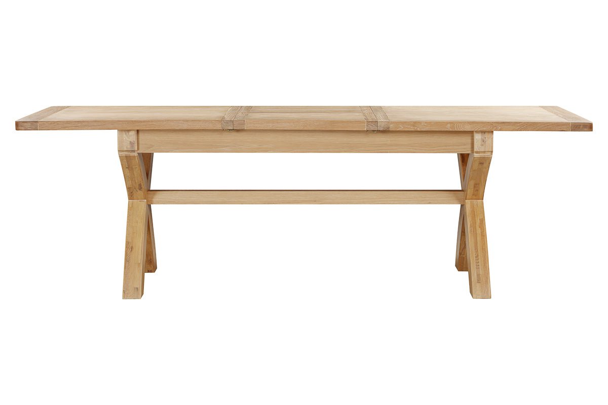 Your Home Style Dining Table Foxley Oak 180/240 Cross leg Extending Dining Table