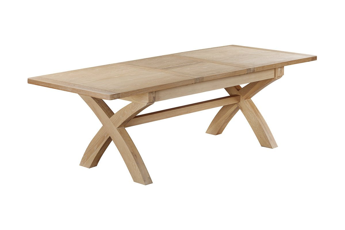 Your Home Style Dining Table Foxley Oak 180/240 Cross leg Extending Dining Table