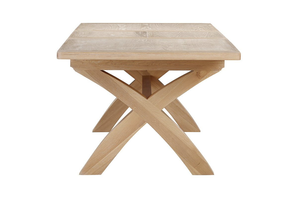 Your Home Style Dining Table Foxley Oak 180/240 Cross leg Extending Dining Table