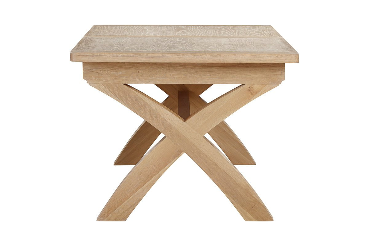 Your Home Style Dining Table Foxley Oak 180/240 Cross leg Extending Dining Table