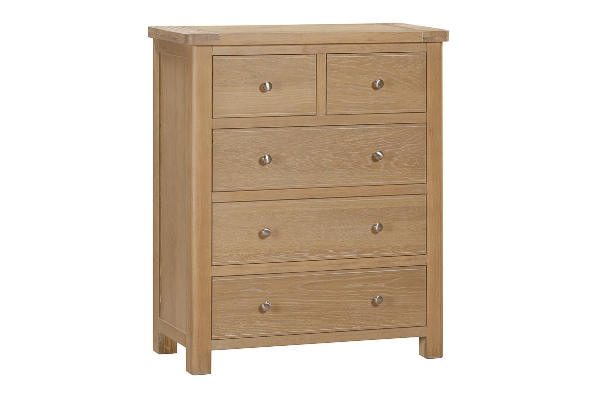 Your Home Style Chest of Drawers Foxley Oak 2 Over 3 Chest