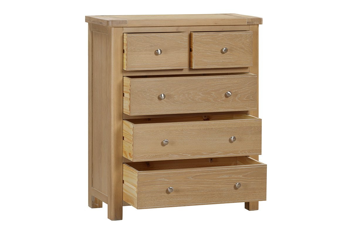 Your Home Style Chest of Drawers Foxley Oak 2 Over 3 Chest