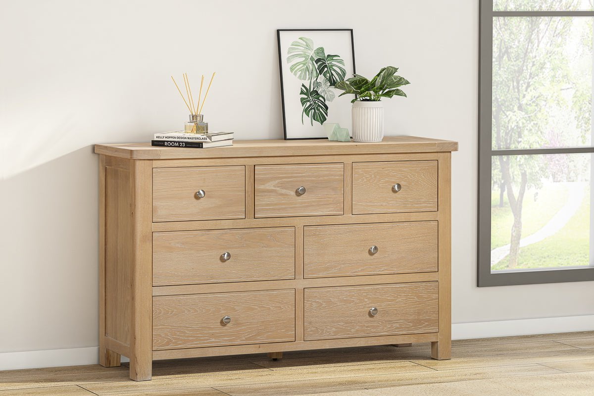 Your Home Style Chest of Drawers Foxley Oak 3 Over 4 Chest