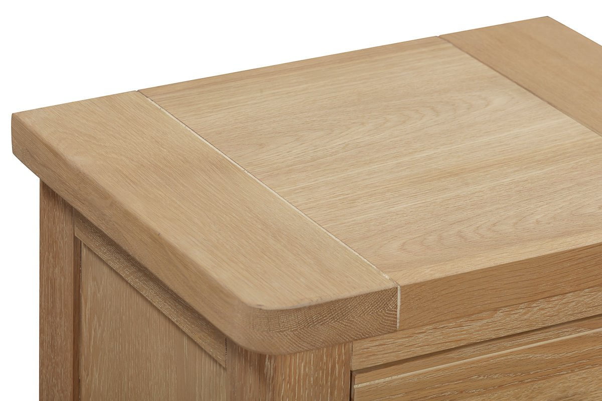 Your Home Style Bedside Foxley Oak Bedside with 3 Drawers