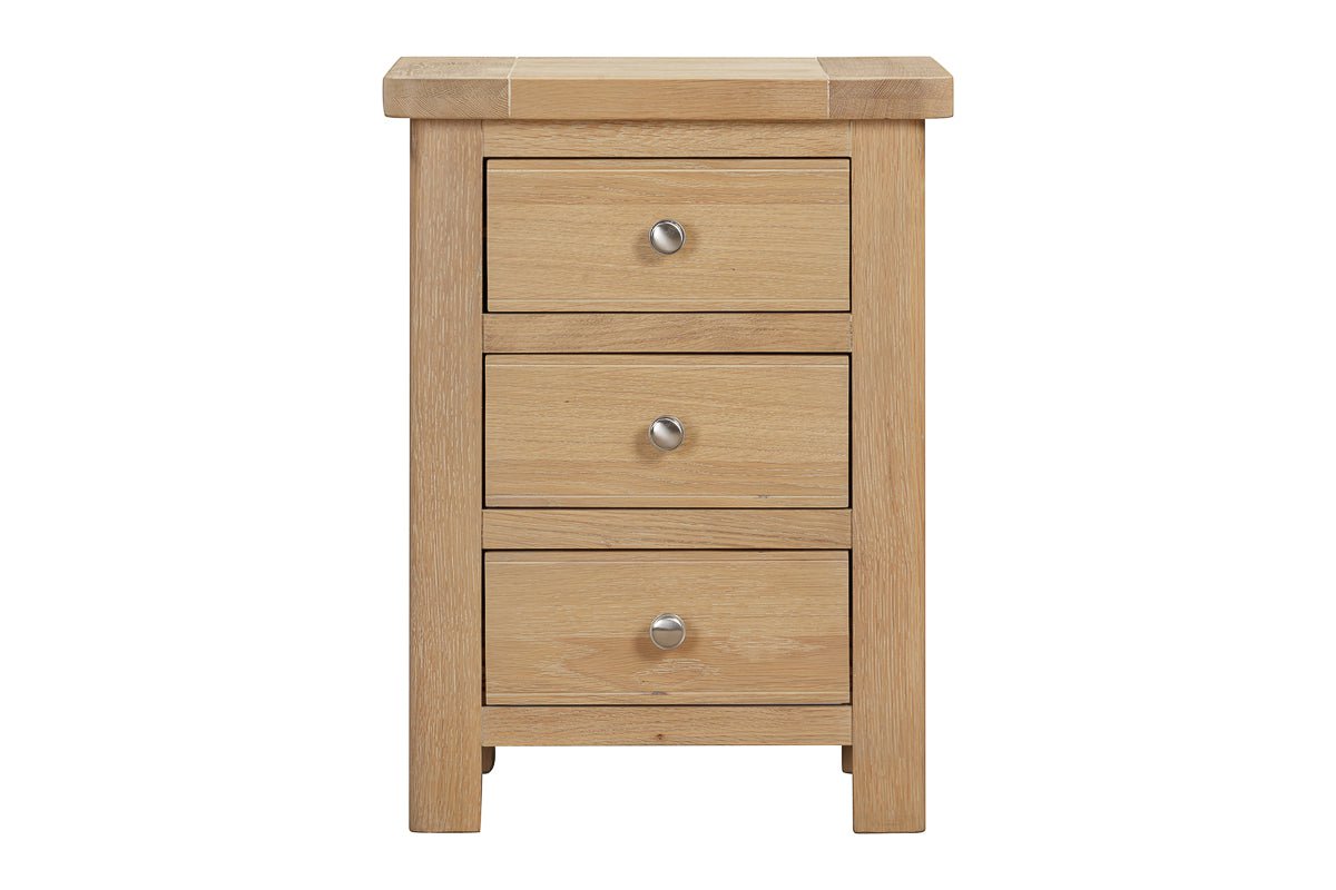 Your Home Style Bedside Foxley Oak Bedside with 3 Drawers