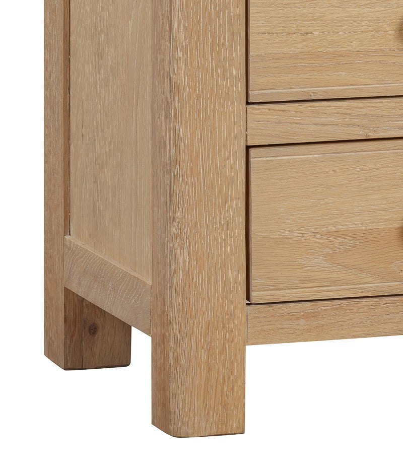 Your Home Style Bedside Foxley Oak Bedside with 3 Drawers