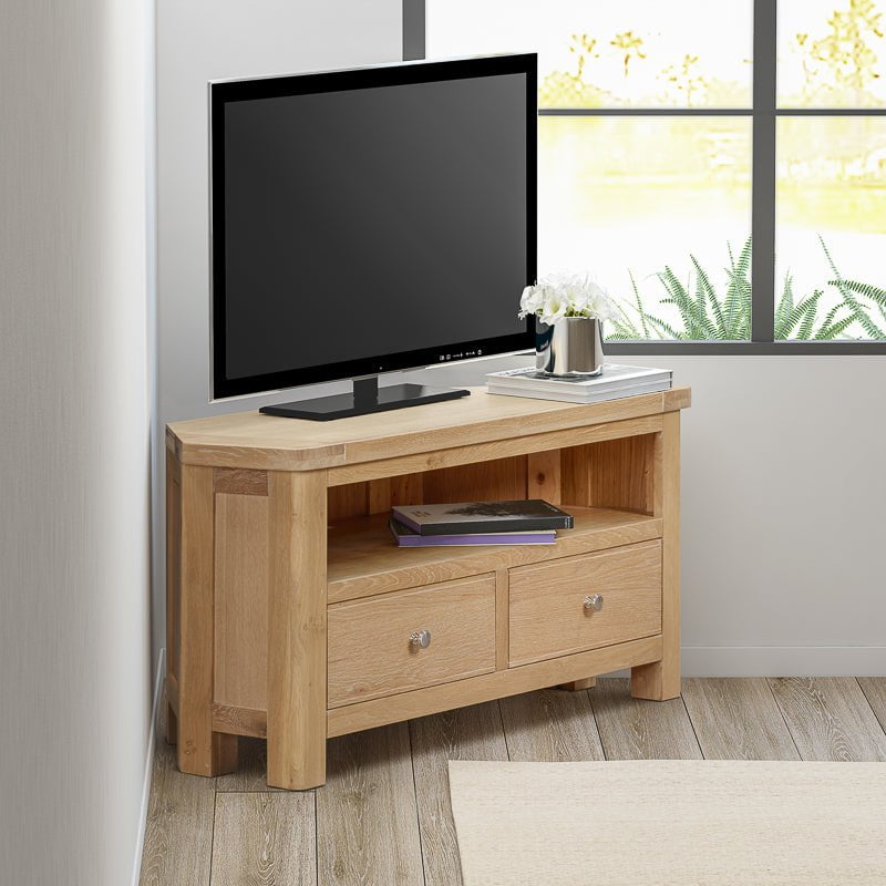 Your Home Style TV Unit Foxley Oak Corner TV Unit