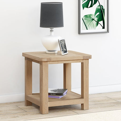 Your Home Style Lamp Table Foxley Oak Lamp Table