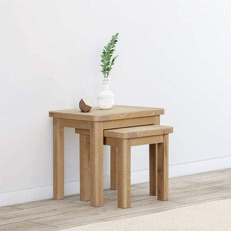 Your Home Style Nest of Tables Foxley Oak Nest of 2 Tables