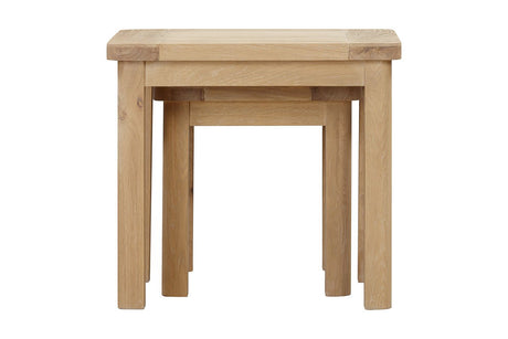 Your Home Style Nest of Tables Foxley Oak Nest of 2 Tables