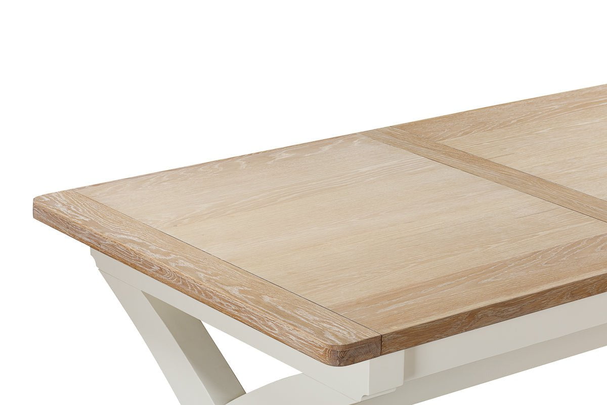 Your Home Style Dining Table Foxley Painted 180/240 Cross Leg Extending Dining Table