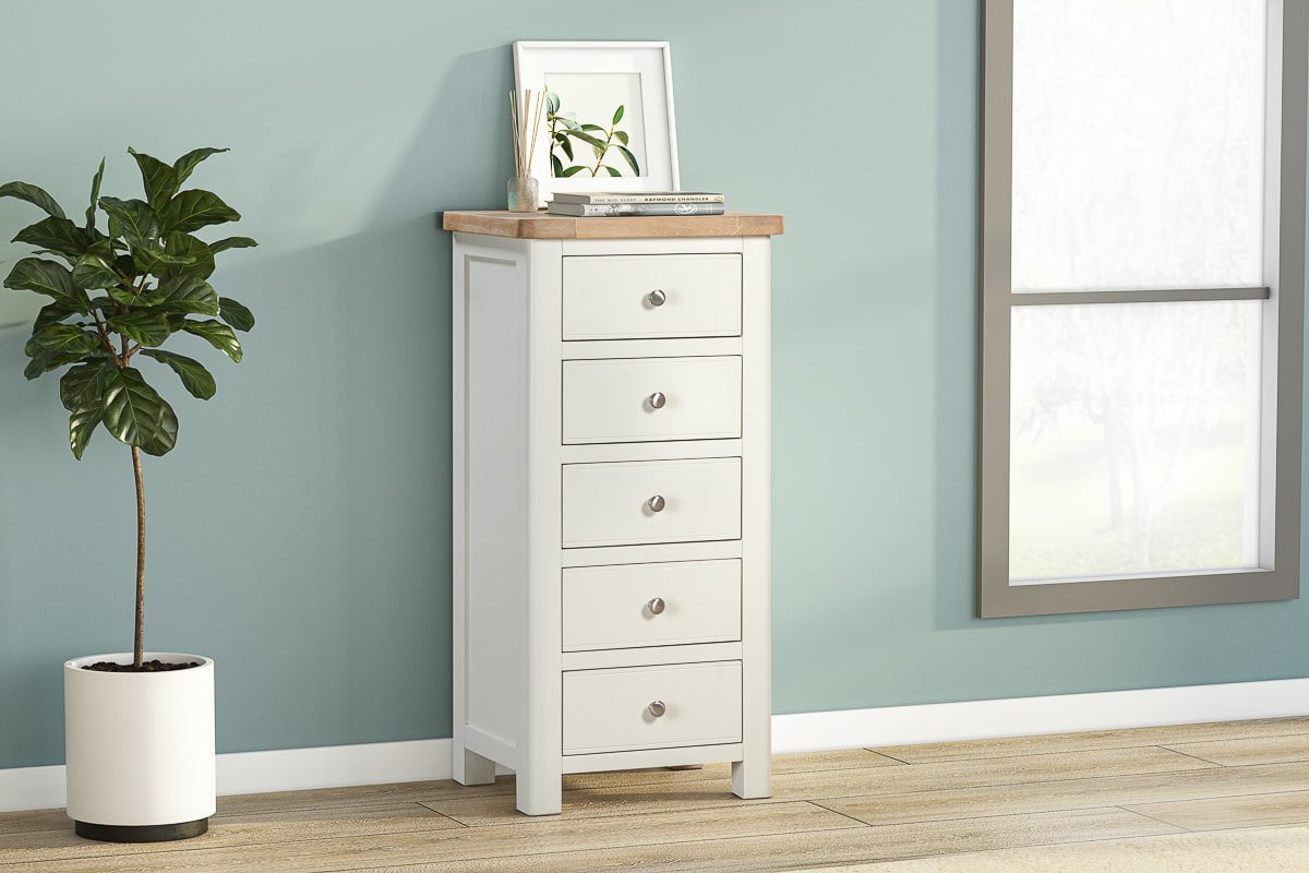 Your Home Style Chest of Drawers Foxley Painted 5 Drawer Tall Chest