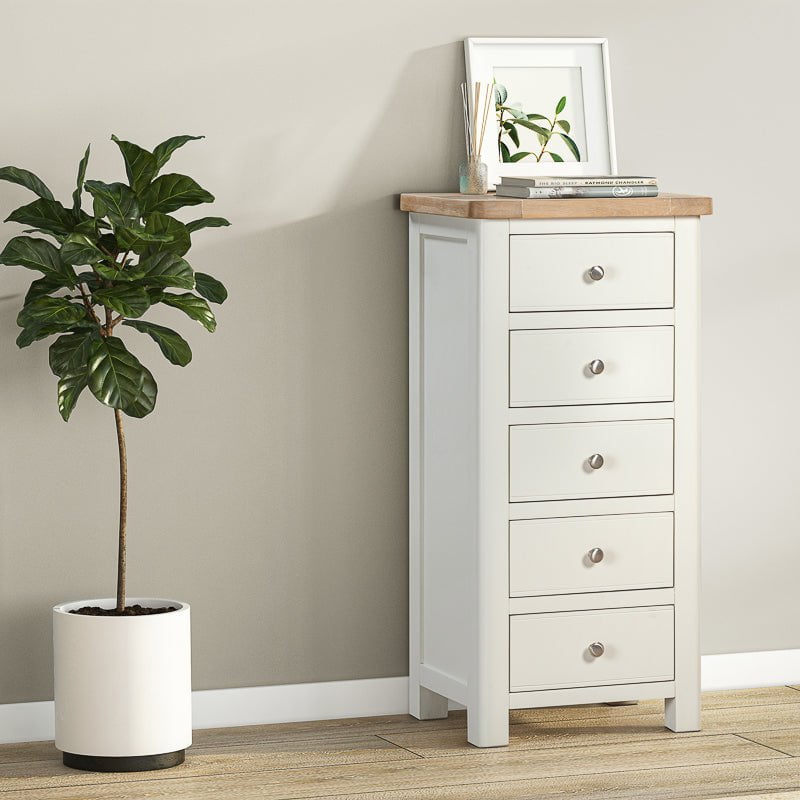 Your Home Style Chest of Drawers Foxley Painted 5 Drawer Tall Chest