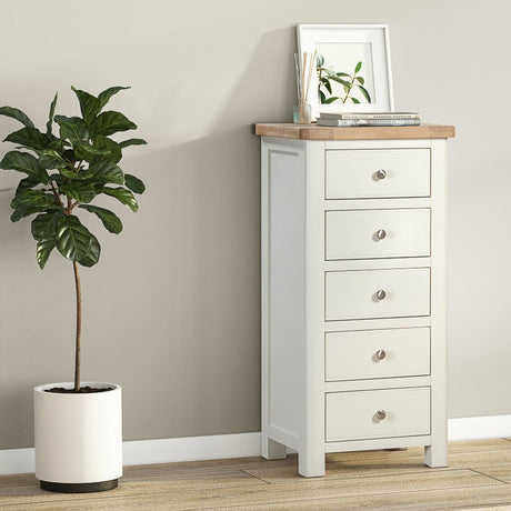 Your Home Style Chest of Drawers Foxley Painted 5 Drawer Tall Chest
