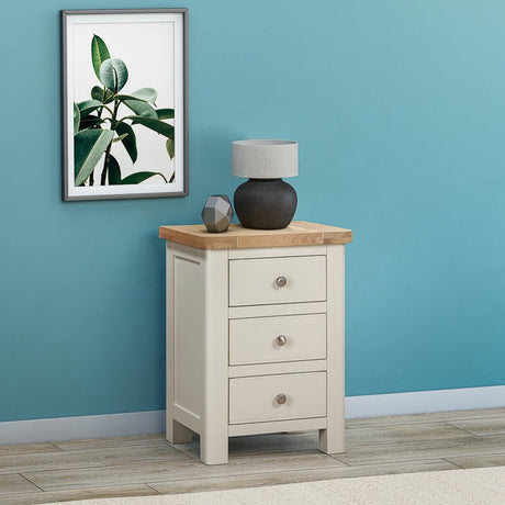 Your Home Style Bedside Foxley Painted Bedside with 3 Drawers