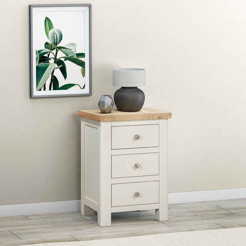 Your Home Style Bedside Foxley Painted Bedside with 3 Drawers
