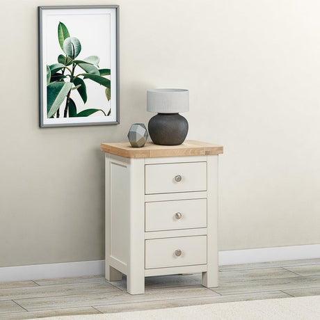 Your Home Style Bedside Foxley Painted Bedside with 3 Drawers