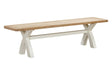 Your Home Style Dining Bench Foxley Painted Cross Leg Bench