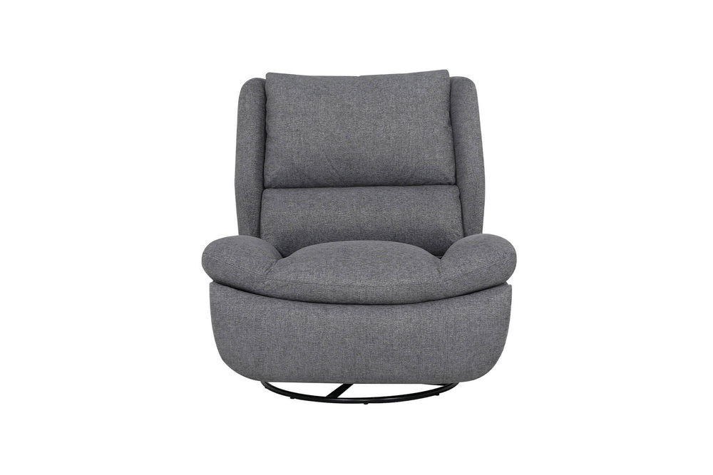 Vida Living Recliner Grey Freddy Electric Reclining Swivel Glider Chair